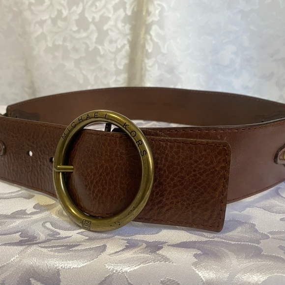Michael Kors Women’s Belt, S/M, Distressed Bronze Buckle - Picture 3 of 5